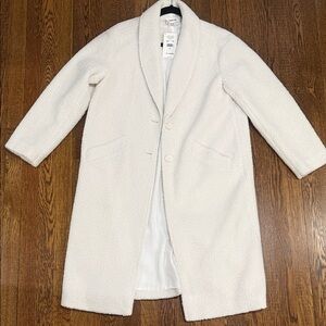 Sivan Splendid Ivory Textured Coat